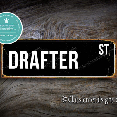 Drafter Street Sign Gift