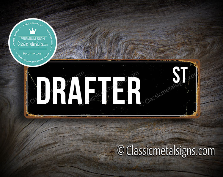 Drafter Street Sign Gift