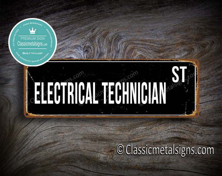 Electrical Technician Street Sign Gift