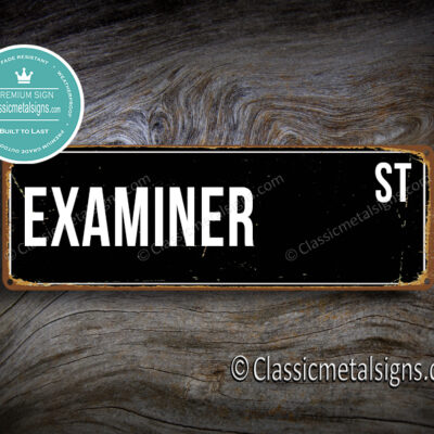 Examiner Street Sign Gift