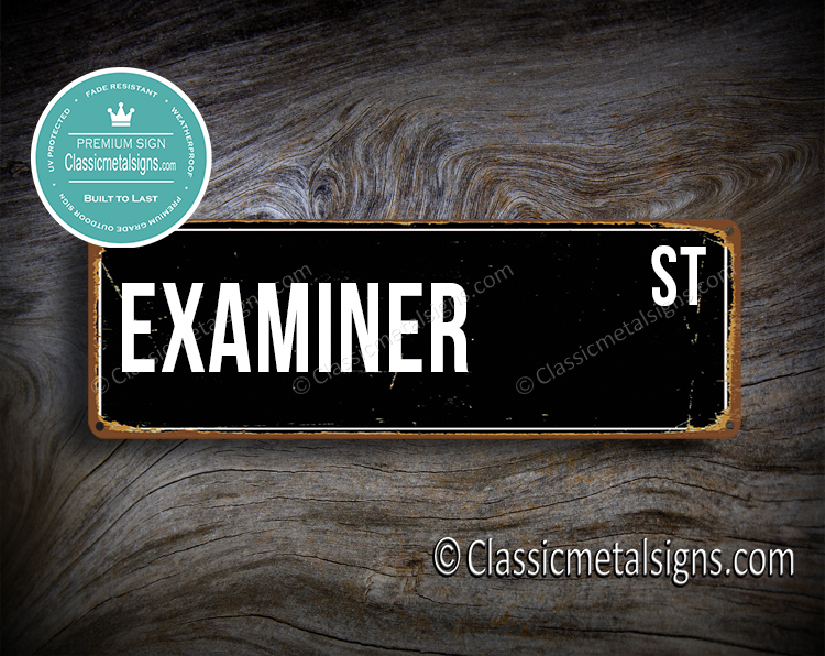 Examiner Street Sign Gift