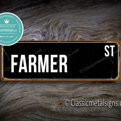Farmer Street Sign Gift