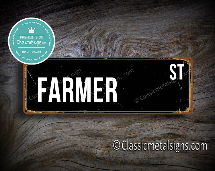 Farmer Street Sign Gift