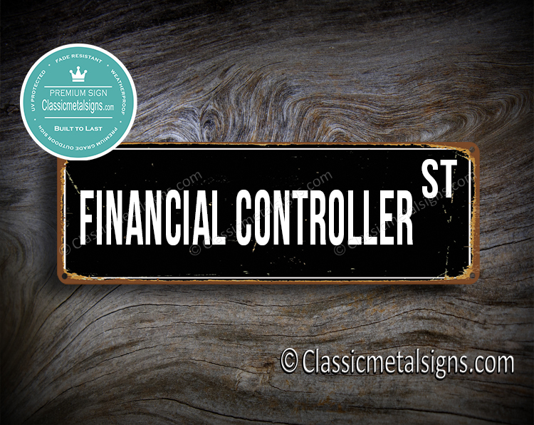 Financial Controller Street Sign Gift
