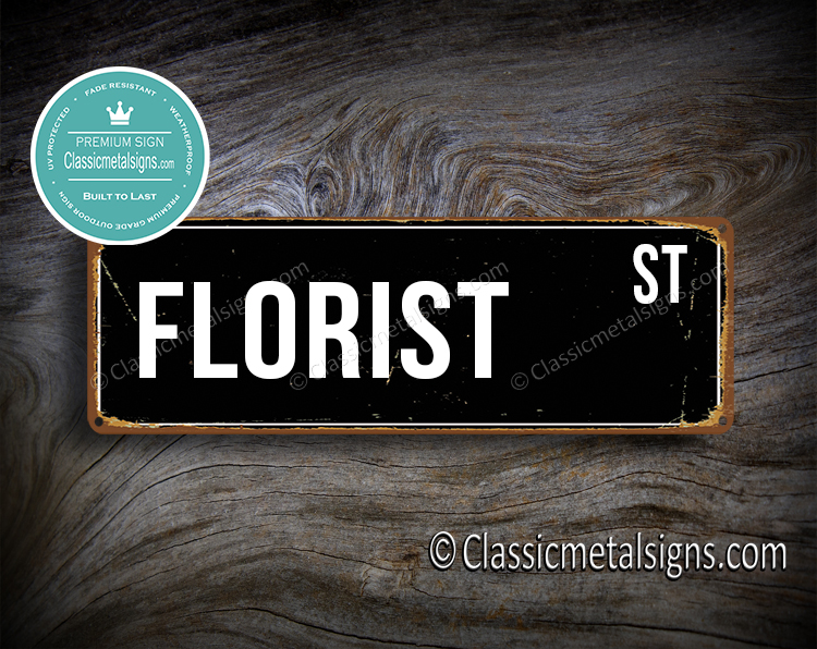 Florist Street Sign Gift