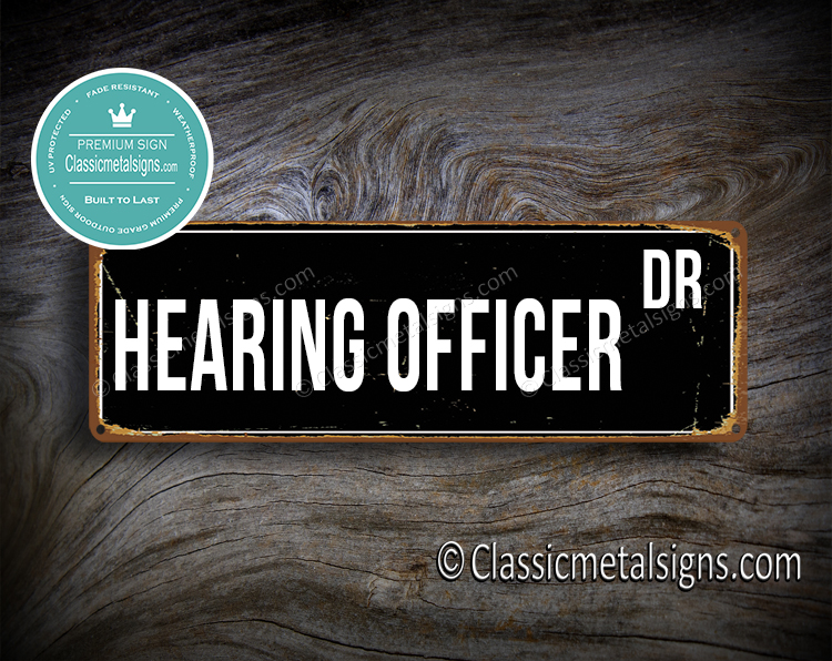 Hearing Officer Street Sign Gift