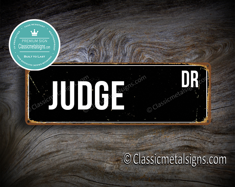 Judge Street Sign Gift