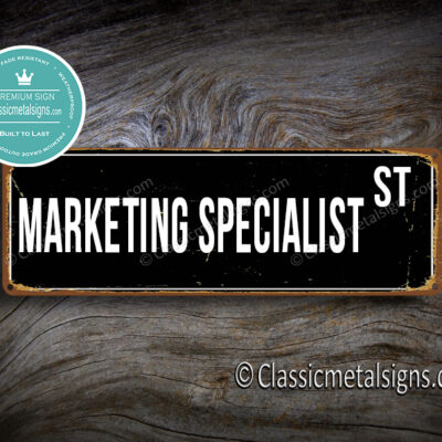 Marketing Specialist Street Sign Gift