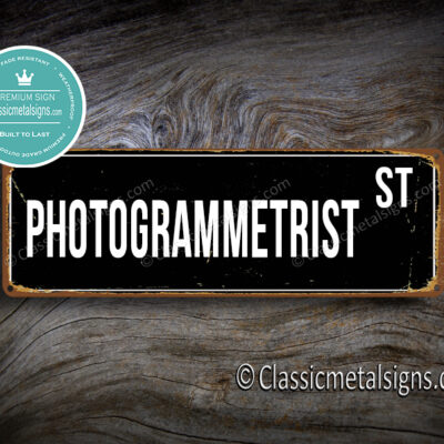 Photogrammetrist Street Sign Gift