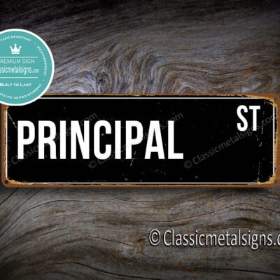 Principal Street Sign Gift