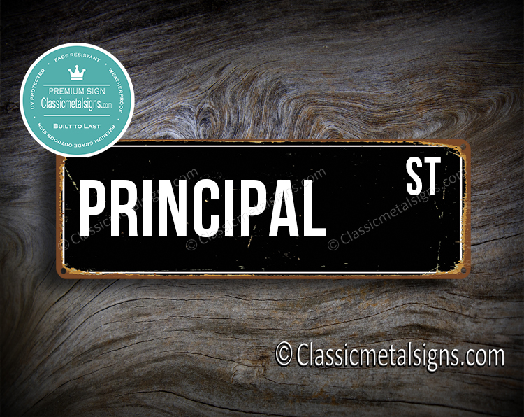 Principal Street Sign Gift