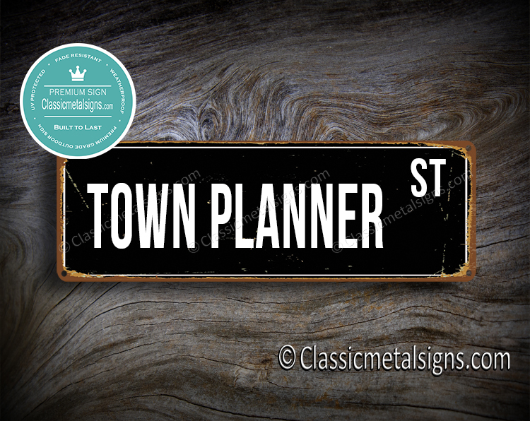 Town Planner Street Sign Gift