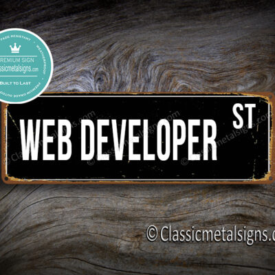 Web Developer Street Sign Gift