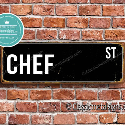 Chef Street Sign Gift