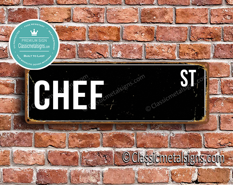 Chef Street Sign Gift