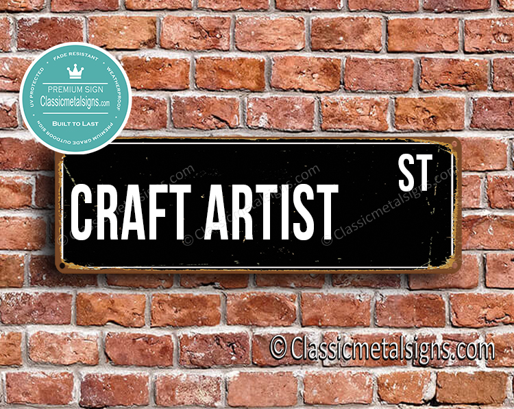 Craft Artist Street Sign Gift