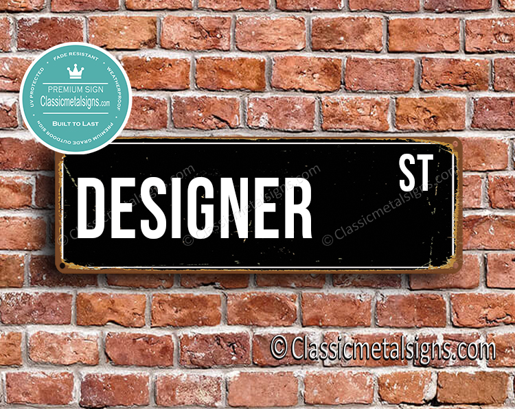 Designer Street Sign Gift