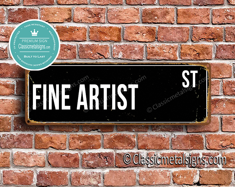Fine Artist Street Sign Gift