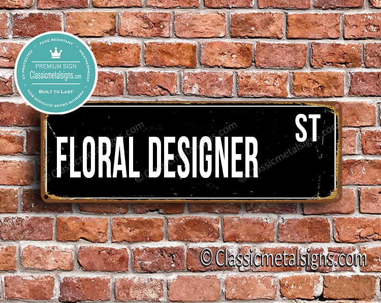 Floral Designer Street Sign Gift