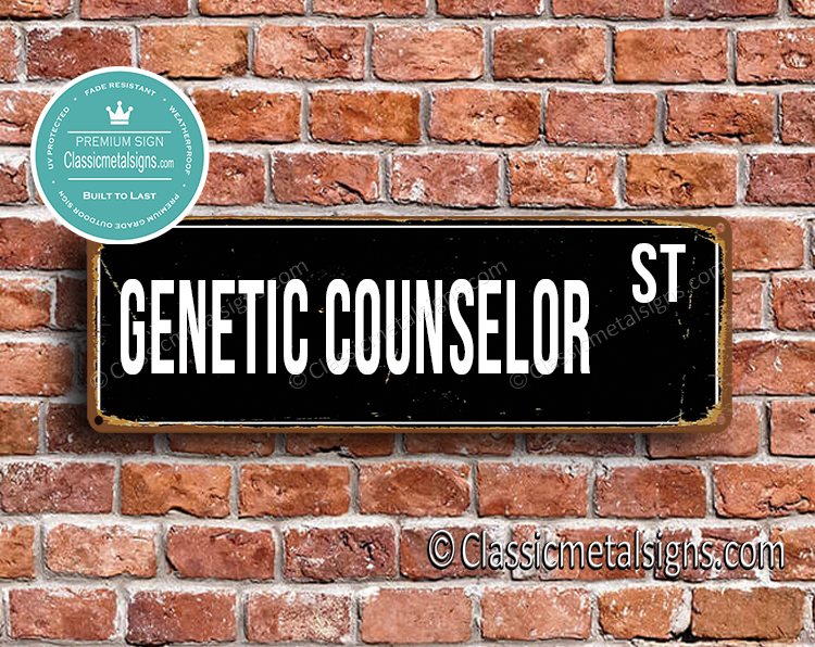 Genetic Counselor Street Sign Gift