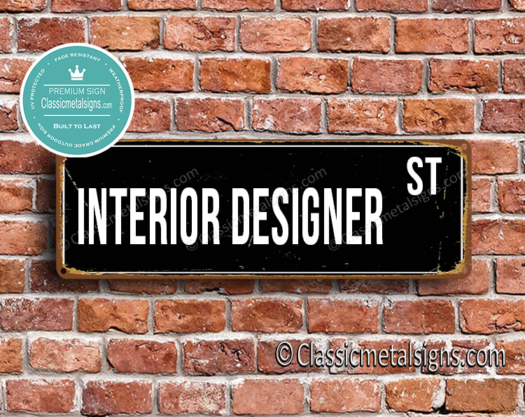 Interior Designer Street Sign Gift