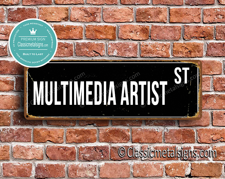 Multimedia Artist Street Sign Gift