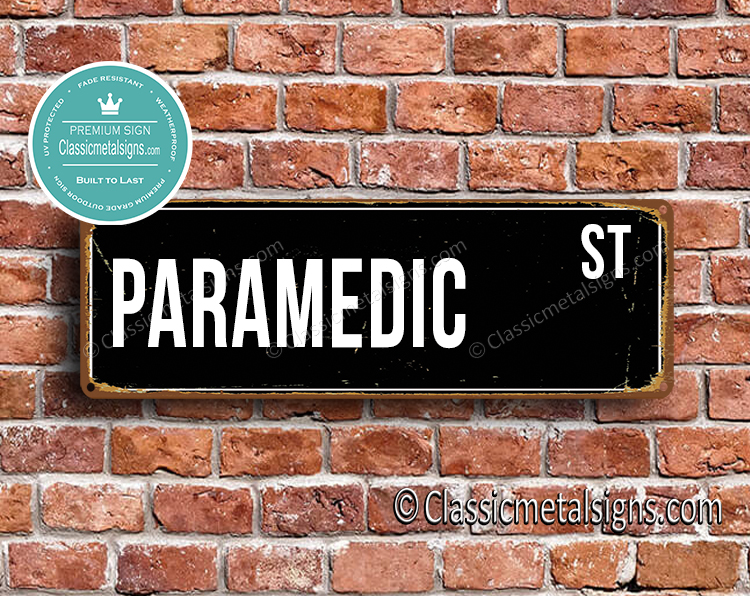 Paramedic Street Sign Gift