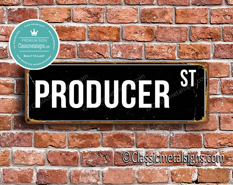 Producer Street Sign Gift