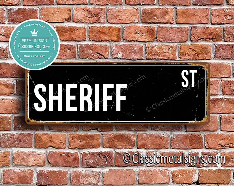 Sheriff Street Sign Gift