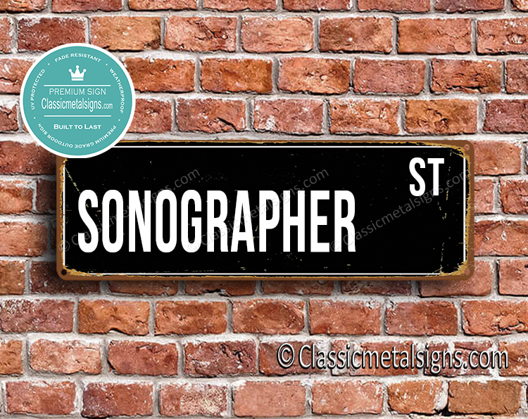 Sonographer Street Sign Gift