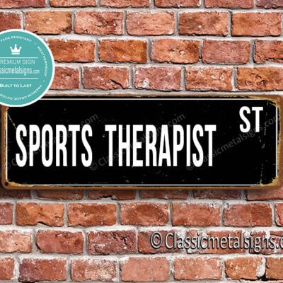 Sports Therapist Street Sign Gift