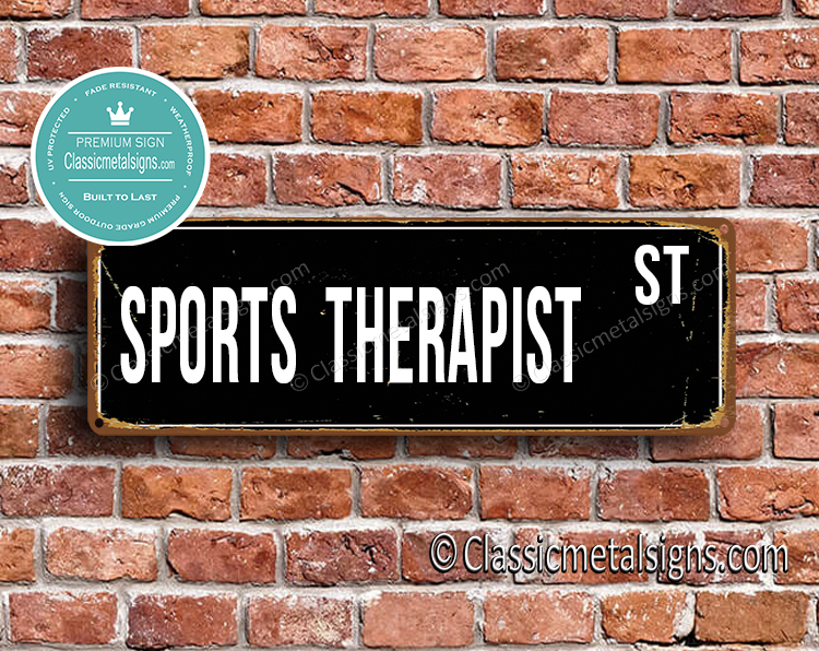 Sports Therapist Street Sign Gift