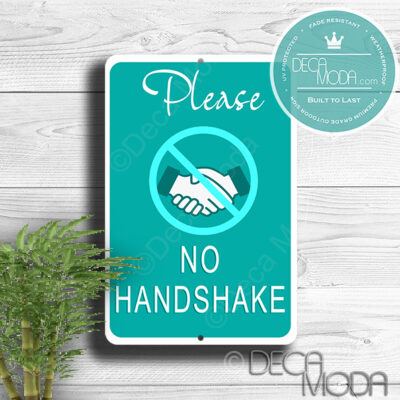 No Handshake Signs