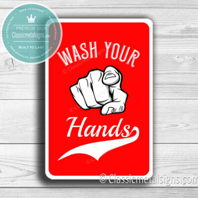 Wash Hands Sign