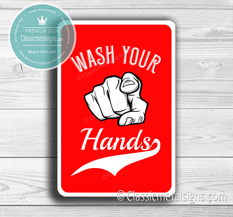 Wash Hands Sign