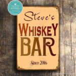 Personalized Whiskey Bar Sign