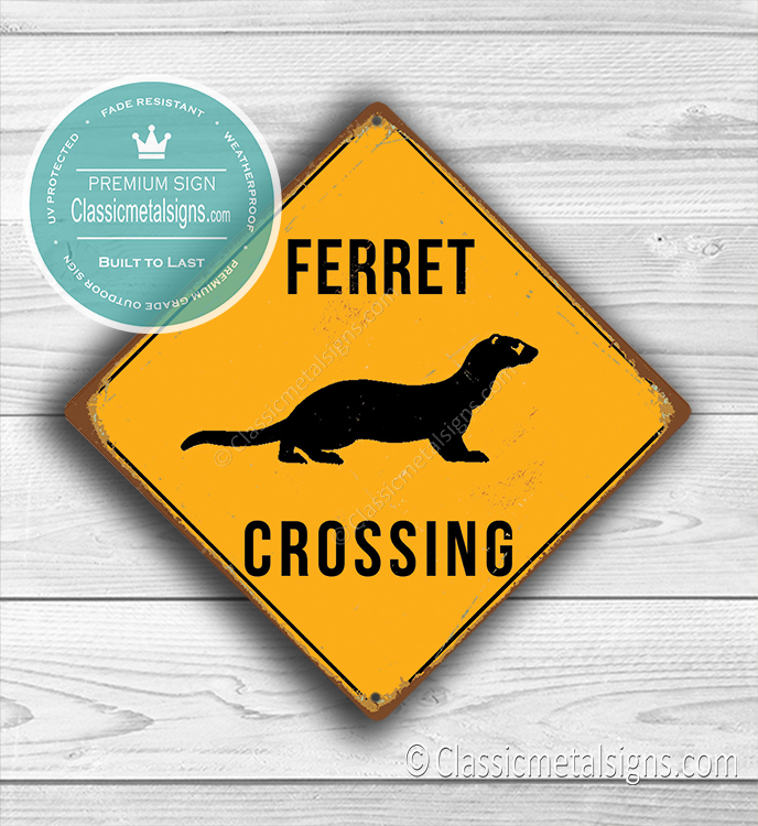Ferret Crossing Sign