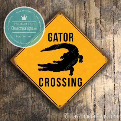 Gator Crossing Sign