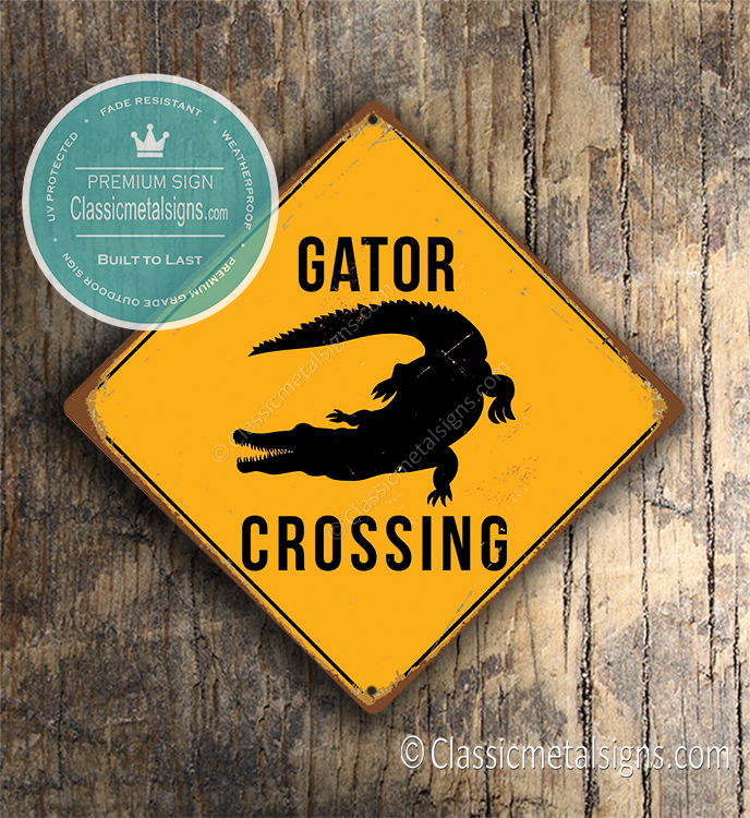 Gator Crossing Sign