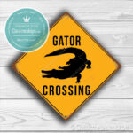 Gator Crossing Signs