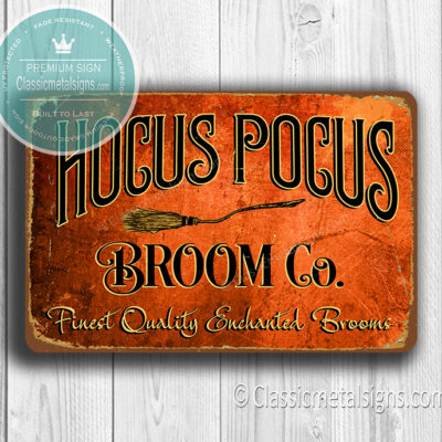 Hocus Pocus Broom Sign