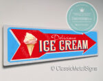 Ice Cream Pointer Sign