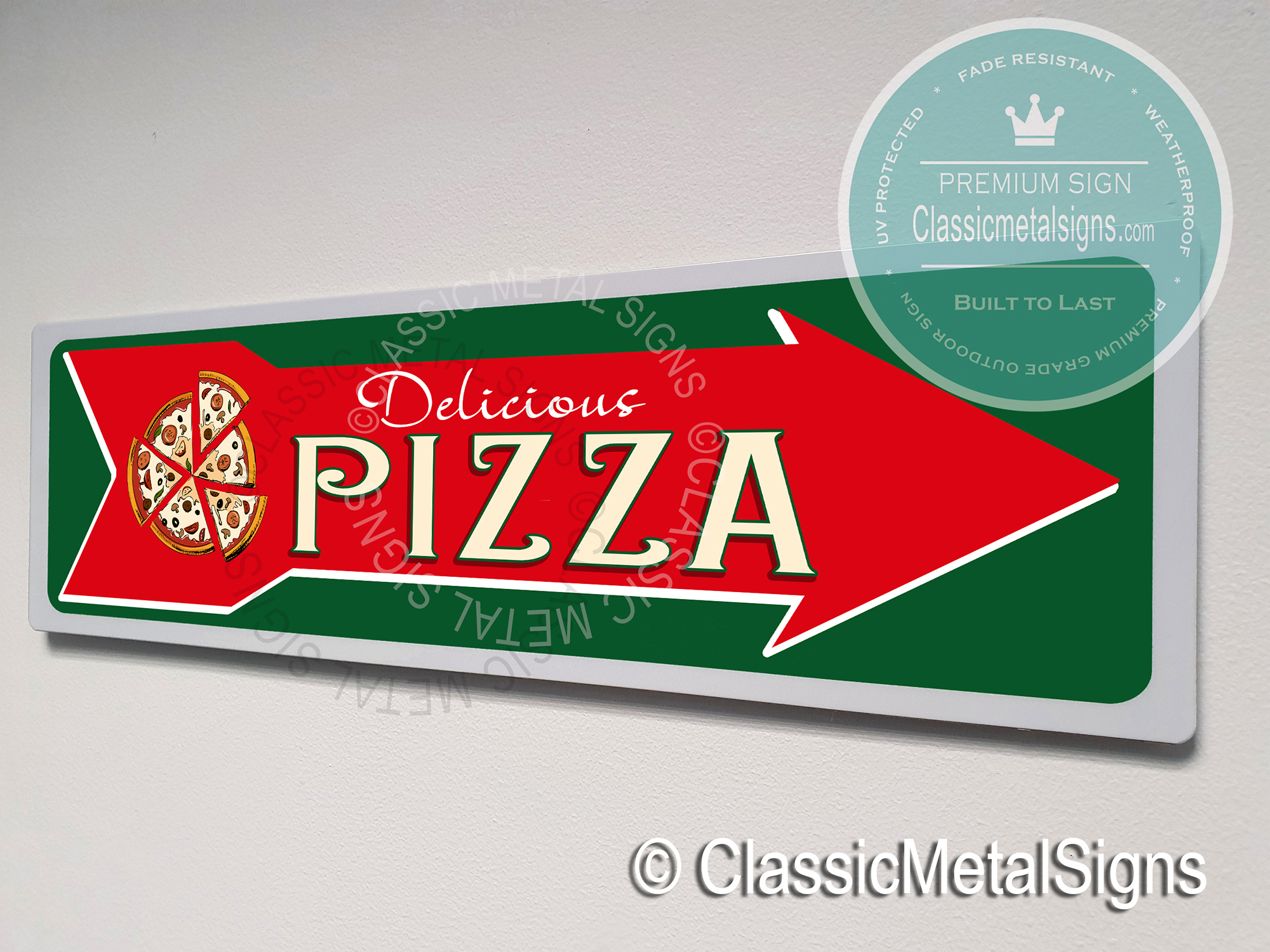 Pizza Directional sign