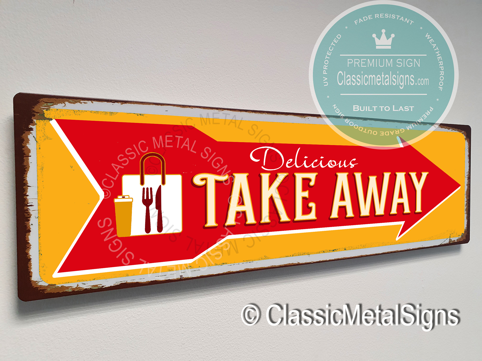 Take Away Sign