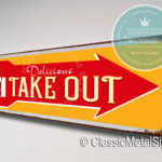 Take Out Directional Sign