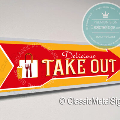 Take Out Sign