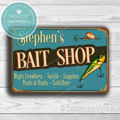 Custom Bait Shop Sign