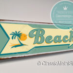 Beach Arrow Sign
