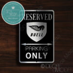 Buell Parking Sign