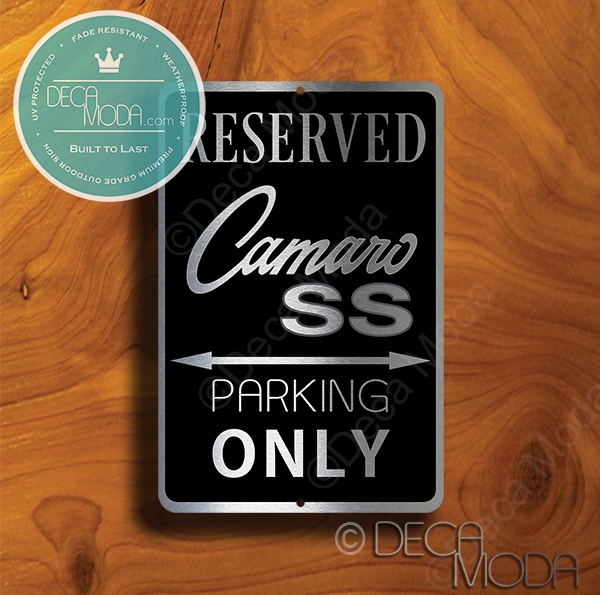 Camaro SS Parking Only Sign